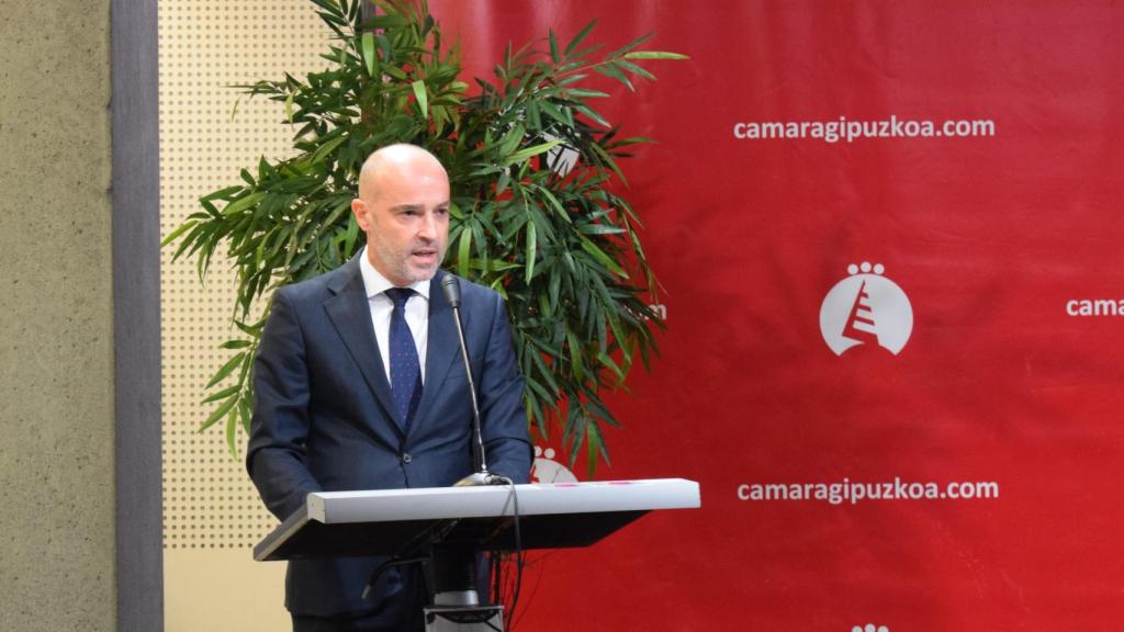 El presidente de la Cámara de Gipuzkoa, Mauricio Arregui.