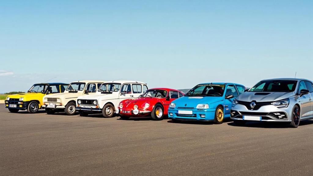 Coches Renault de diferentes épocas