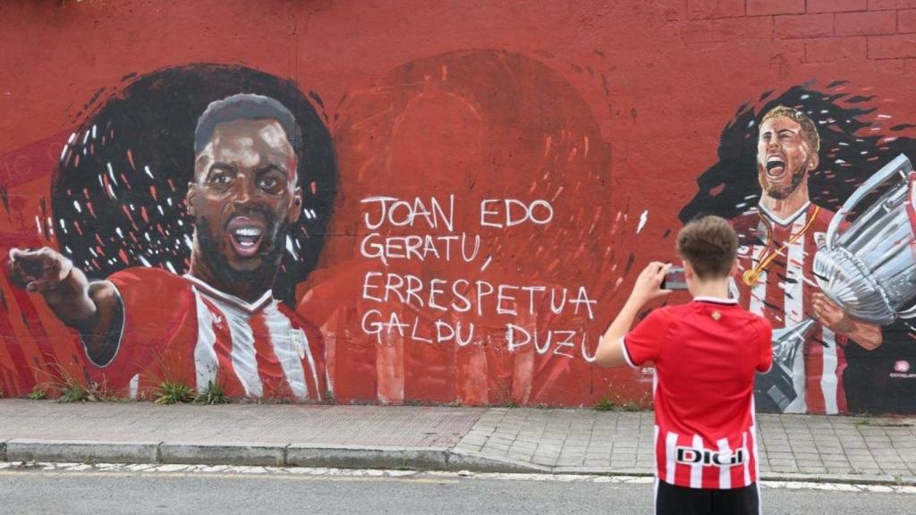 Mural Athletic Club en Barakaldo/ EFE
