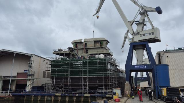 Se trata del buque Bahía Candela que el astillero está construyendo para el armador vasco Mureoil y que entregará en 2026