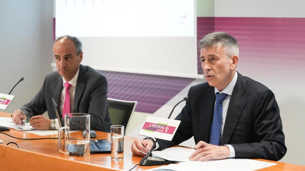 Javier Urgoiti y Joseba Madariaga, de Laboral Kutxa