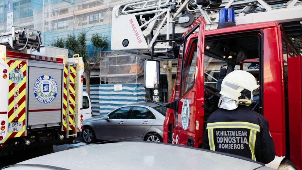 Imagen de archivo de un bombero de Donostia.