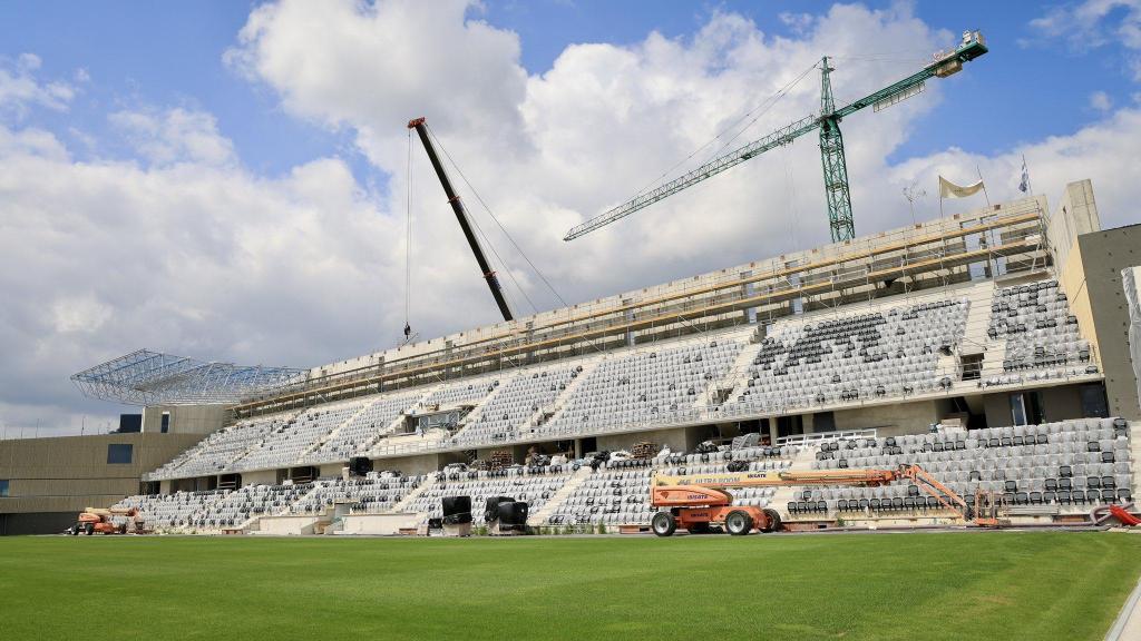 Aspecto actual del renovado Z7, estadio donde jugará la Real Sociedad B a partir de la próxima temporada.