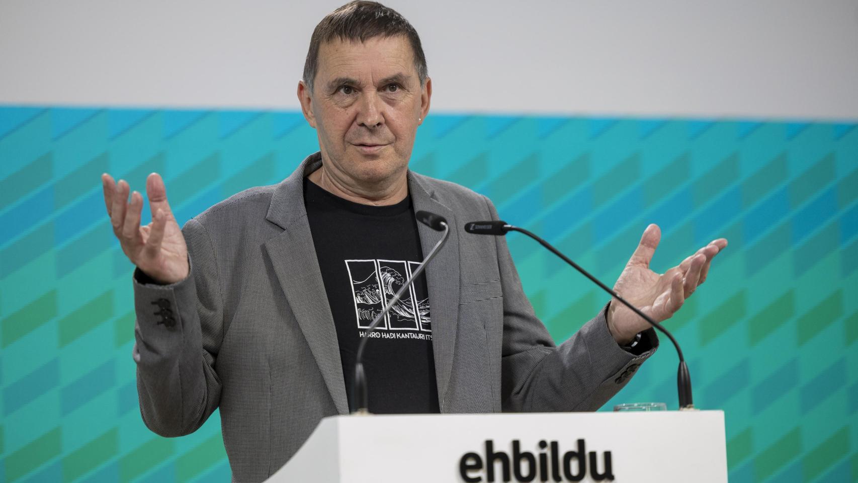 El secretario general de EH Bildu, Arnaldo Otegi, en una intervención. EFE/Javier Etxezarreta