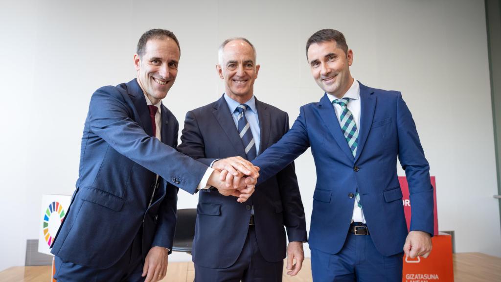 Presentación de la nueva empresa Amets de Mondragon y Arteche en la que el centro tecnológico Ikerlan arranca con un 10%