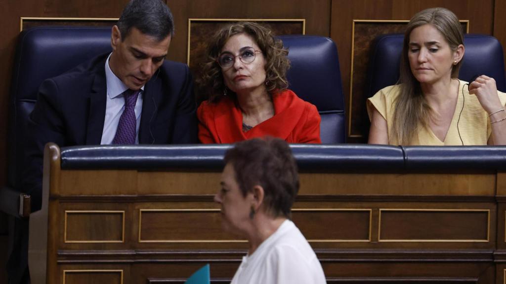 La portavoz de Bildu Mertxe Aizpurua, interviene en el pleno extraordinario por el 'Caso Cerdán' a 9 de julio de 2025