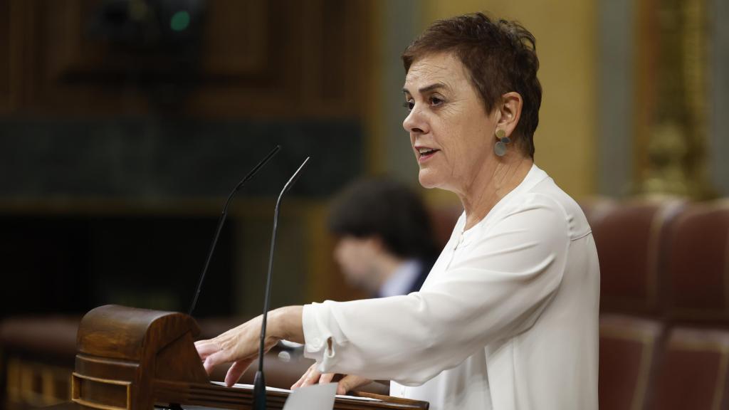 La portavoz de Bildu Mertxe Aizpu durante un pleno del Congreso.