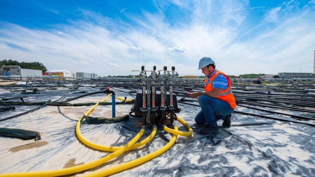 Trabajador de la empresa alemana Züblin.