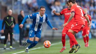 Kike García en su último partido con el Deportivo Alavés / X Deportivo Alavés