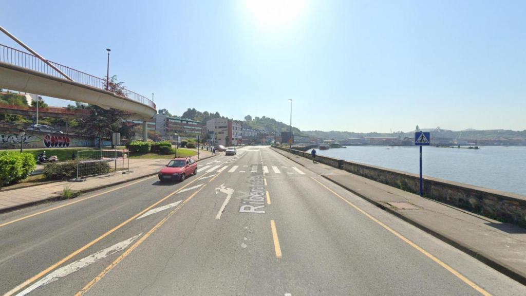 Avenida Ribera de Axpe del barrio Astrabudua de Erandio, donde ocurrieron los hechos
