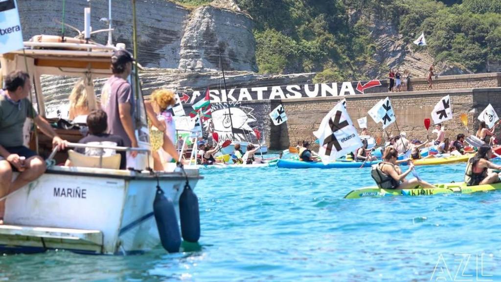 Imagen de la 'Itsas Martxa' celebrada en Plentzia el pasado julio.