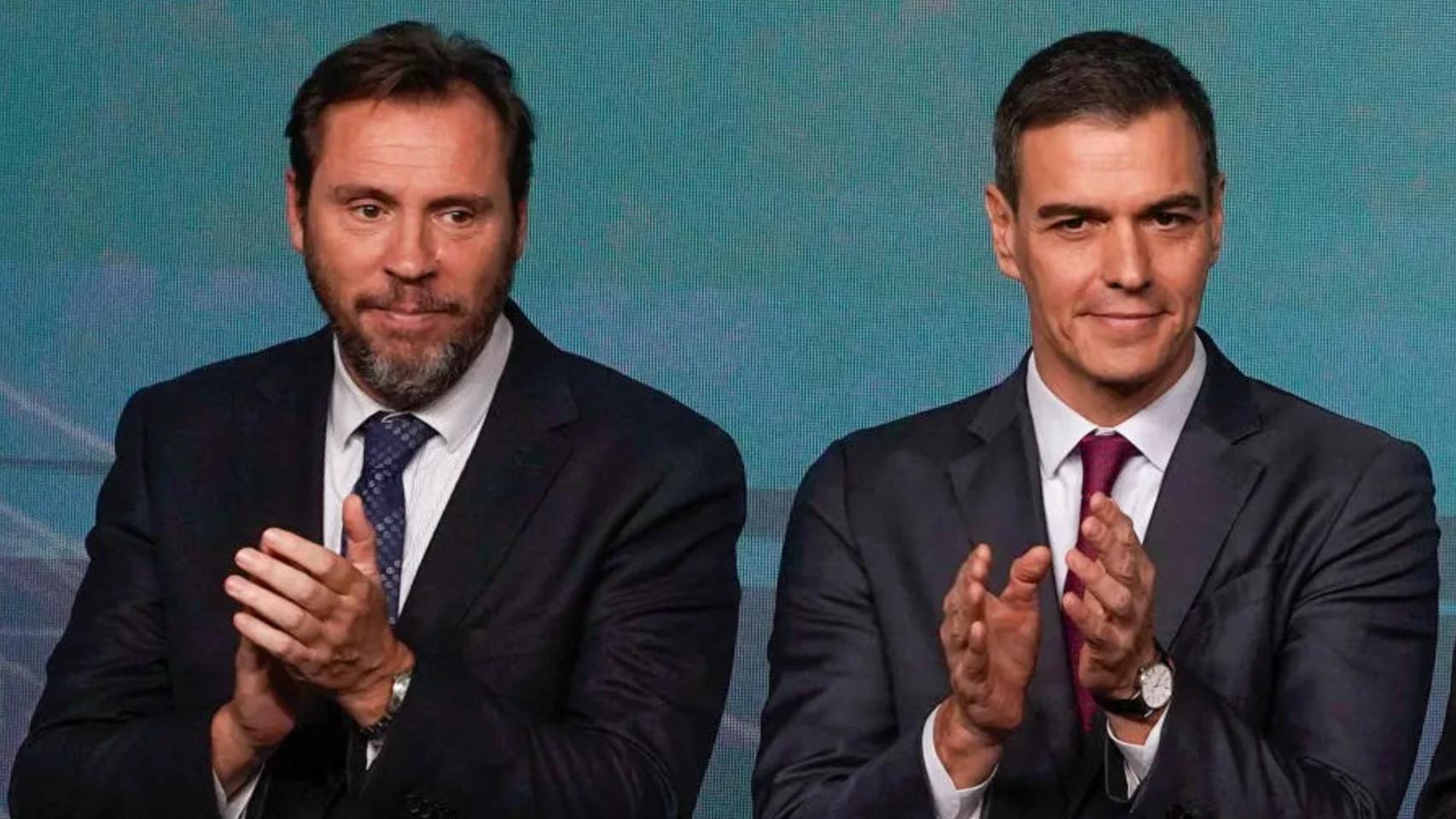 Pedro Sánchez  y Óscar Puente