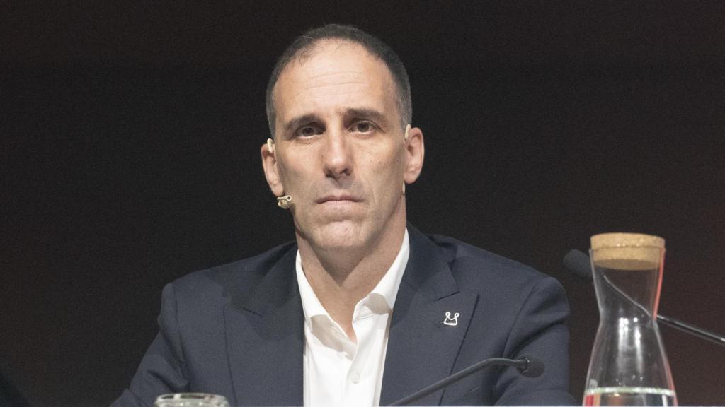 El presidente del Consejo General de Mondragon, Pello Rodríguez, durante el Congreso anual del Grupo Mondragon.