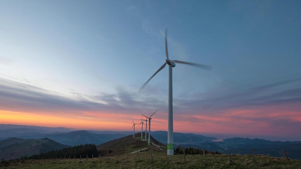 Parque eólico del monte Oiz, en Bizkaia