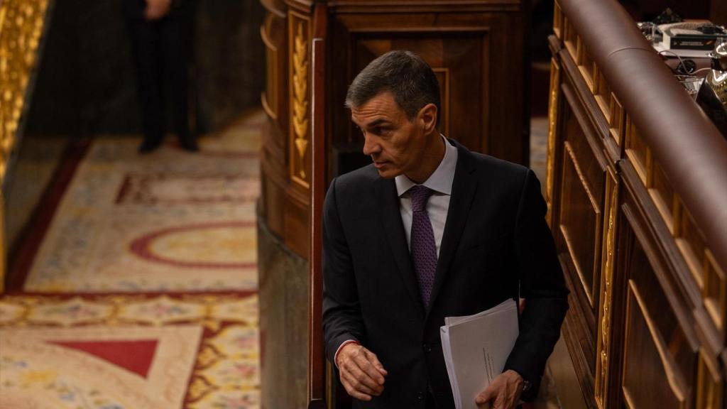 El presidente del Gobierno, Pedro Sánchez, durante un pleno extraordinario, en el Congreso de los Diputados, a 9 de julio de 2025