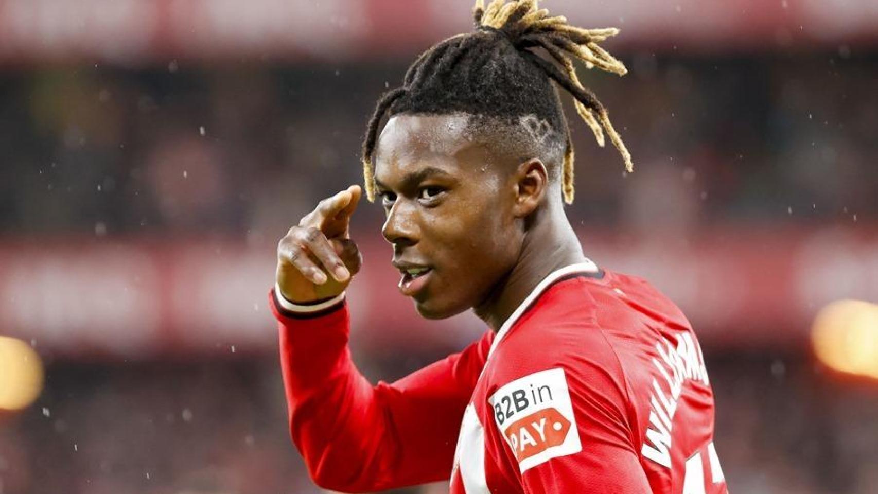 El centrocampista del Athletic Club Nico Williams