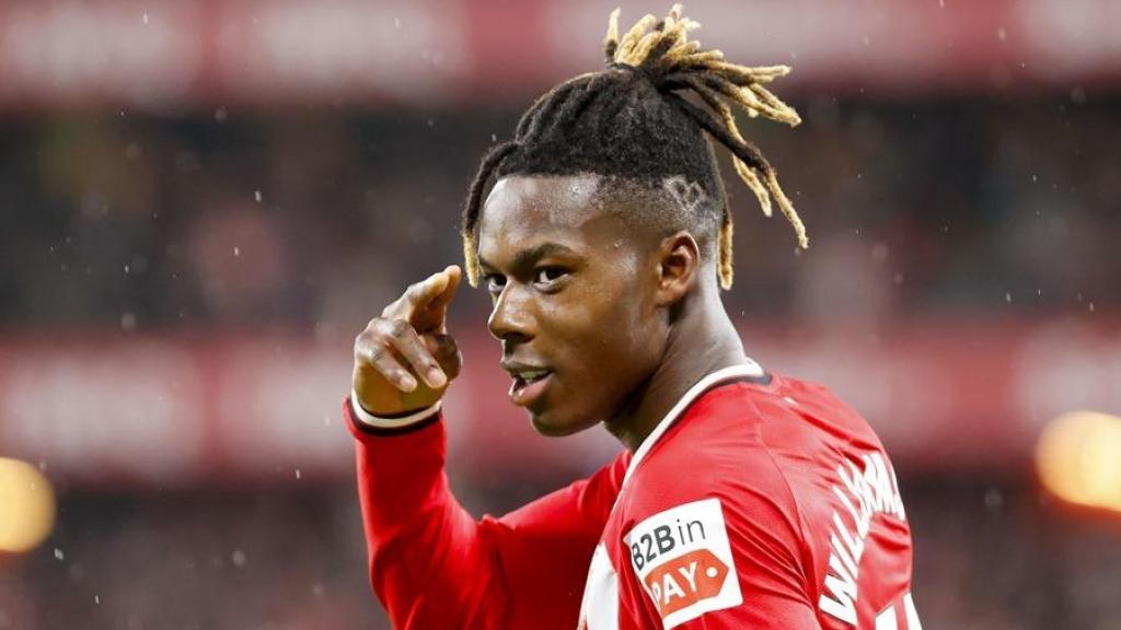 El centrocampista del Athletic Club Nico Williams