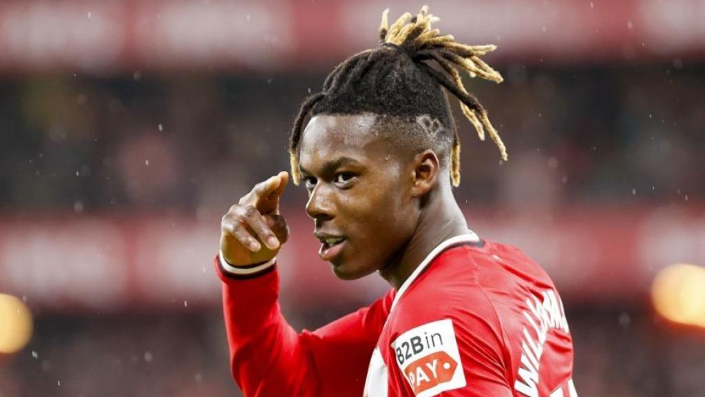 El centrocampista del Athletic Club Nico Williams