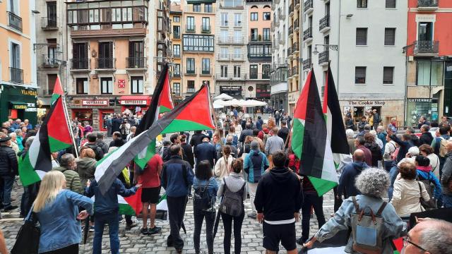 Concentración en apoyo a Palestina y contra Israel / X