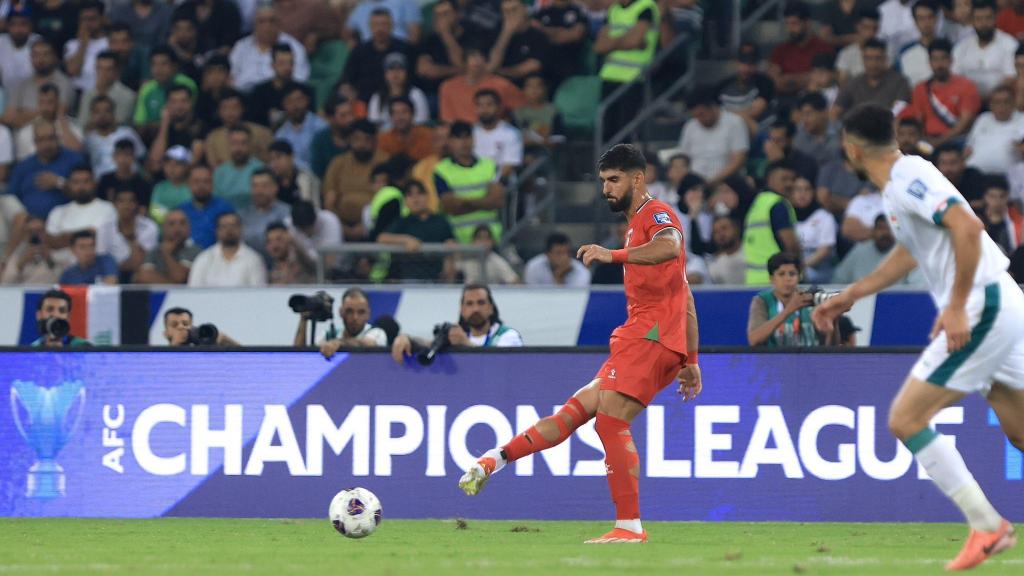 Yaser Hamed, con la Selección de Palestina.
