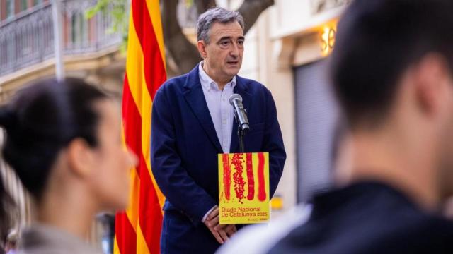 El presidente del PNV, Aitor Esteban, participa en la Diada