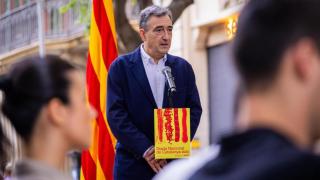 El presidente del PNV, Aitor Esteban, participa en la Diada