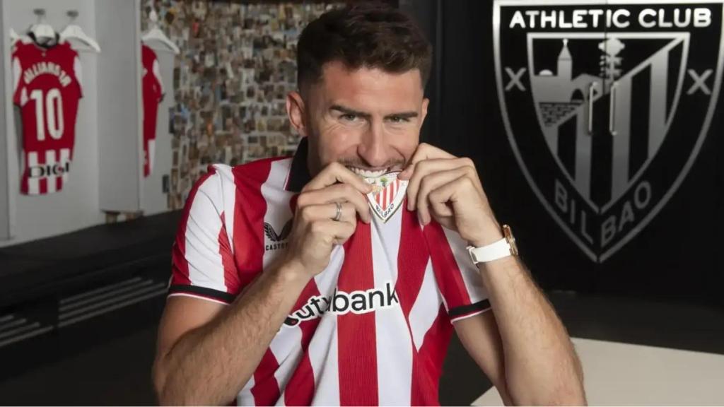 Aymeric Laporte, tras regresar al Athletic Club.