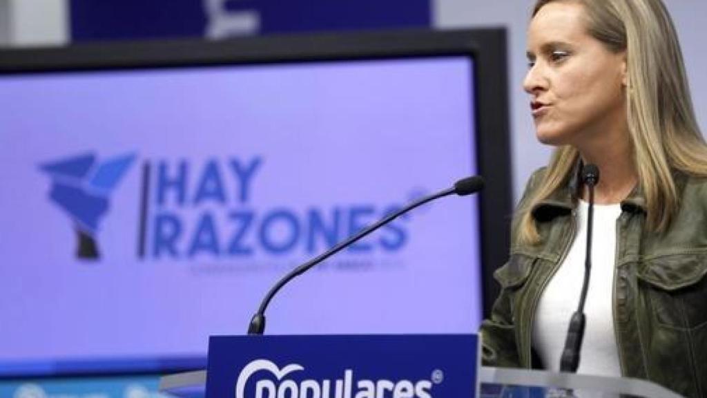 La presidenta del PP de Bizkaia, Amaya Fernández, en una imagen de archivo en 2019