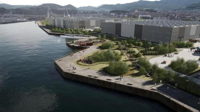 Imagen de cómo quedará el solar de La Naval una vez finalicen las obras del parque promovido por VGP
