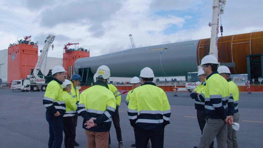 Embarque de los últimos monopilotes de Haizea Wind para el parque East Anglia Three de Iberdrola