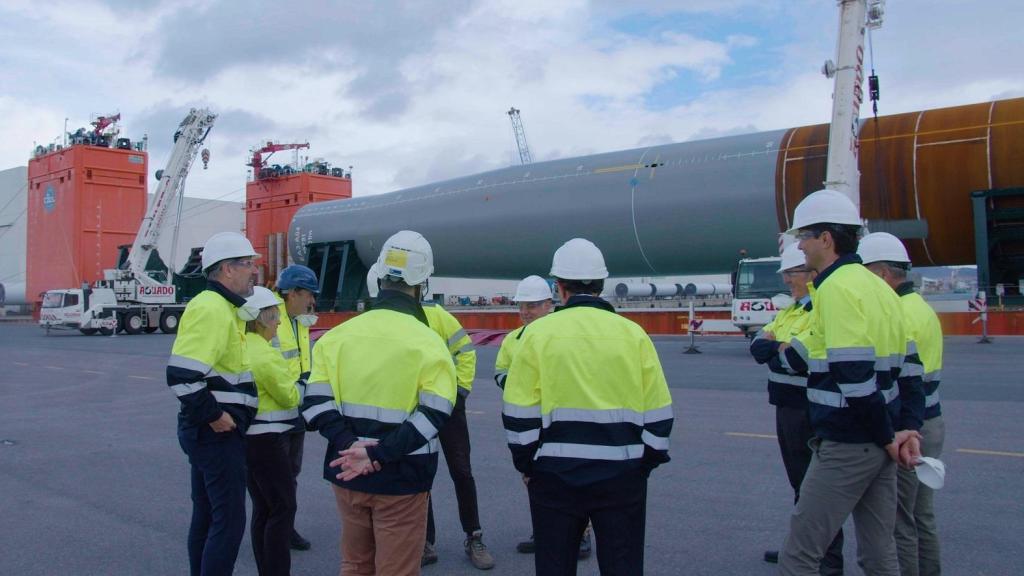 Una pala de un molino de Haizea Wind en una imagen de archivo