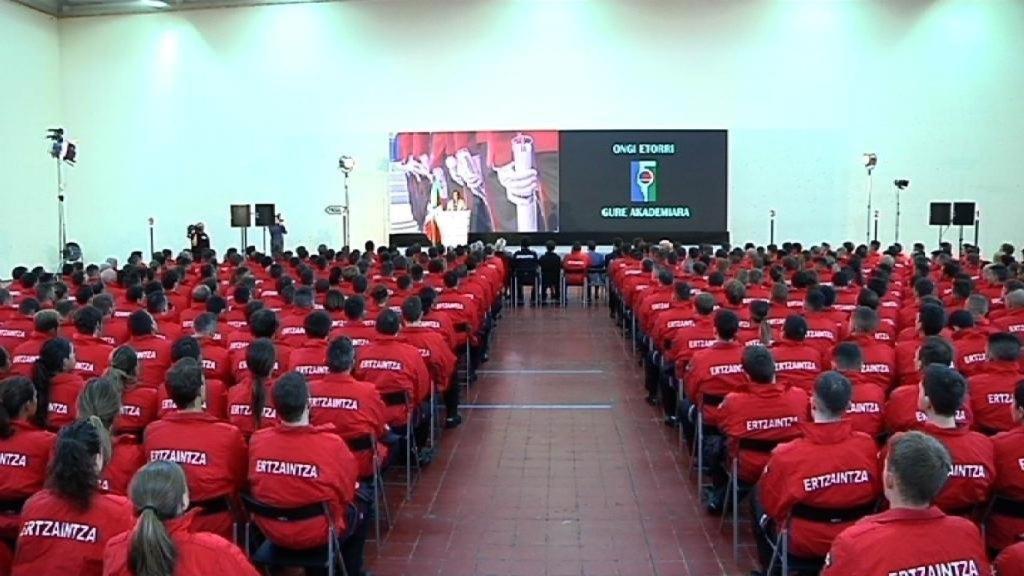 Curso de formación en la Academia Arkaute en una foto de archivo de 2018