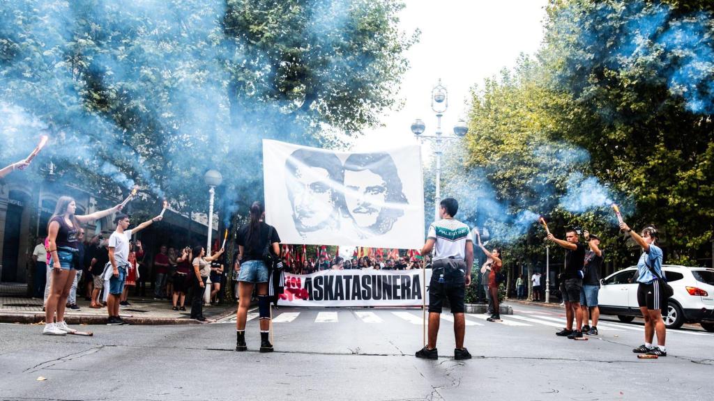 Manifestación de Ernai en homenaje a Txiki y Otaegi el pasado 14 de septiembre de 2025
