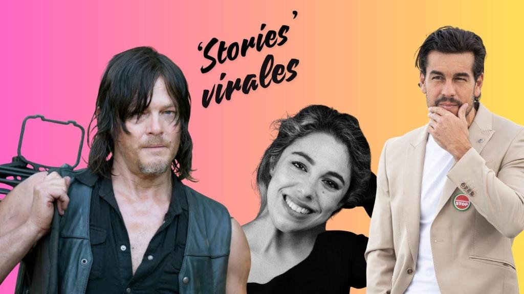 De izquierda a derecha: Norman Reedus, Rebeca Alfayat y Mario Casas