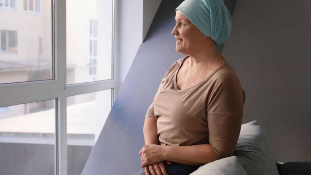 Mujer con cáncer