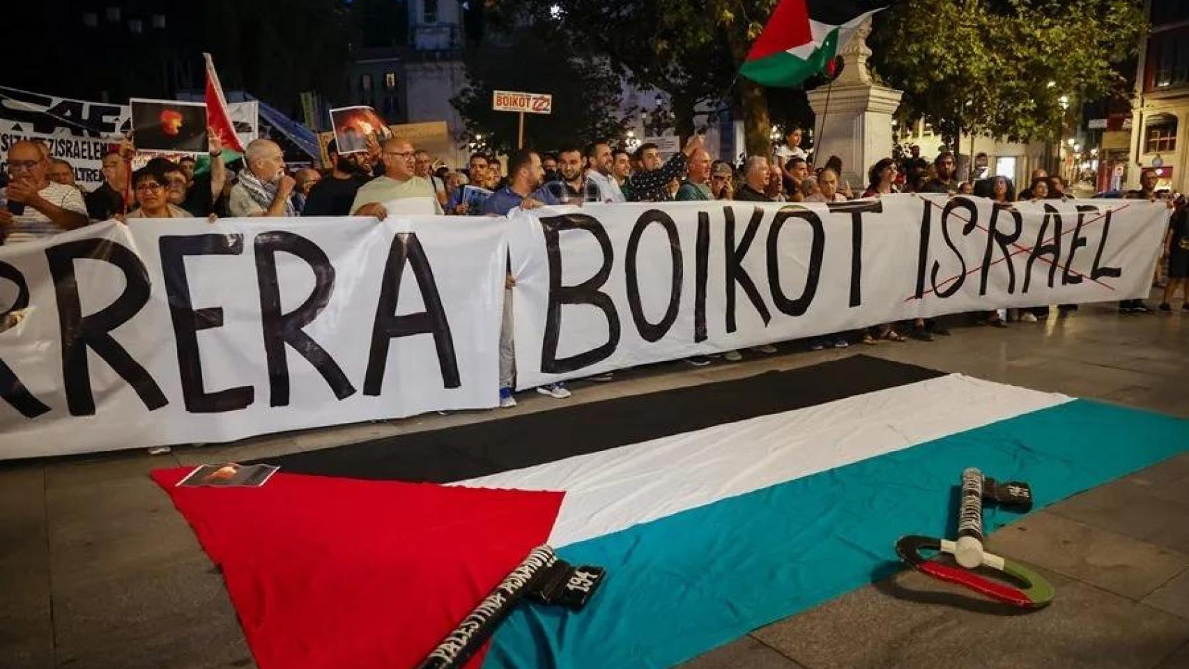 Imagen de archivo de una concentración por Palestina