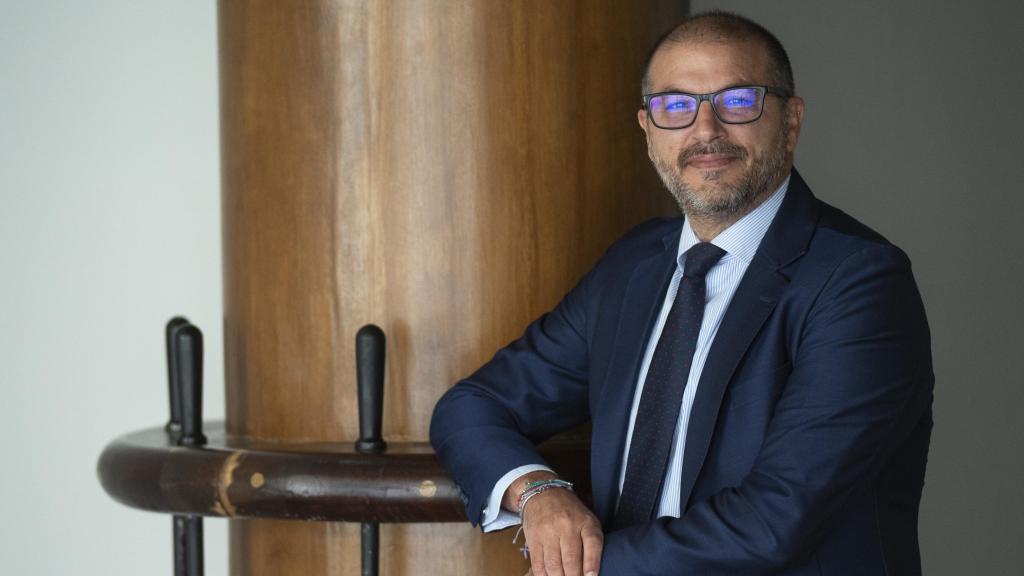 Asier San Millán, en las oficinas de Siderex en Leioa