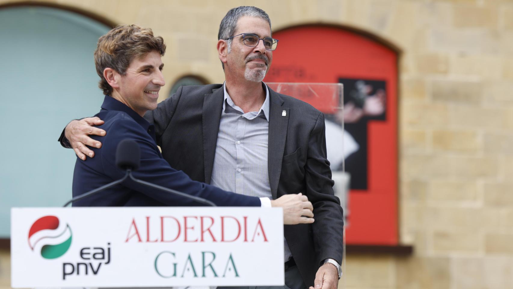 Jon Insausti junto a Eneko Goia