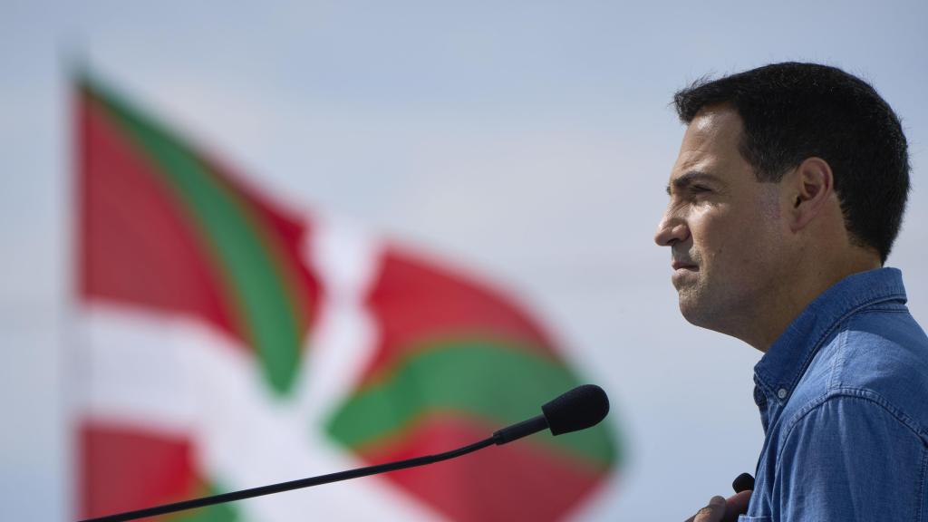 El lehendakari, Imanol Pradales, en la celebración del Alderdi Eguna