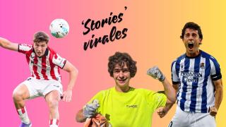 De izquierda a derecha: Mikel Jauregizar, Aimar Marcos y Álvaro Odriozola