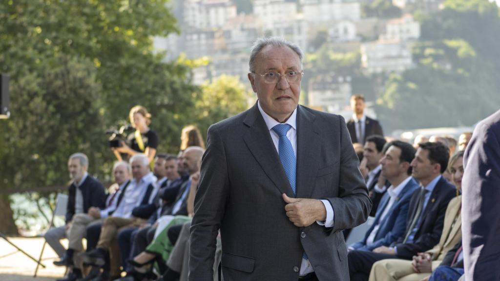 José Jainaga, en la entrega del Premio Korta.