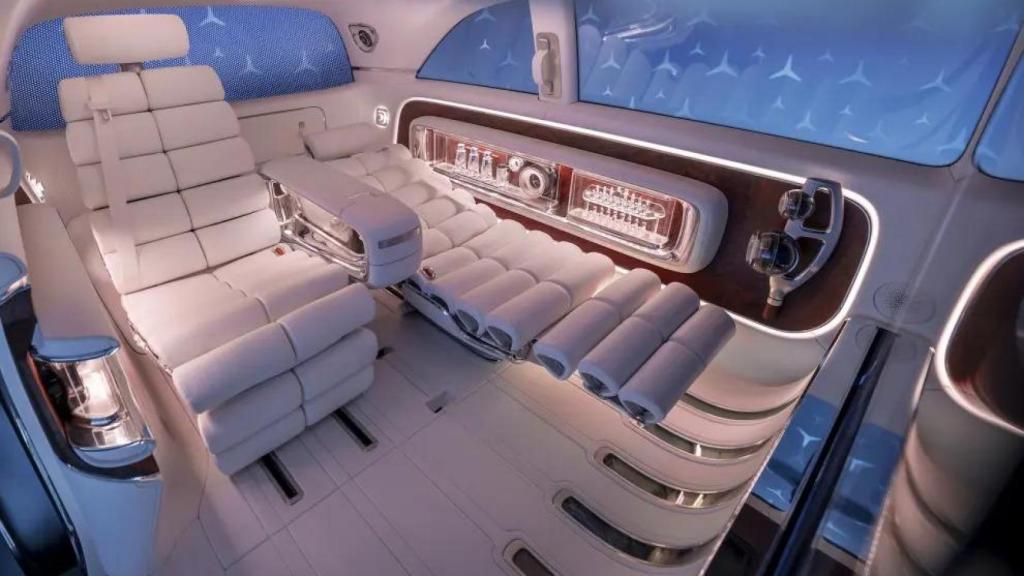 Interior de la nueva furgoneta eléctrica de Mercedes-Benz