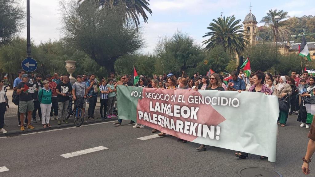 Manifestación en Donostia.