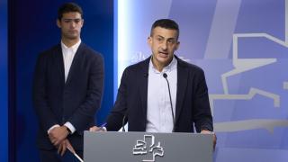 Ekain Rico (PSE-EE) y Joseba Díez Antxustegi (PNV) en el Parlamento vasco