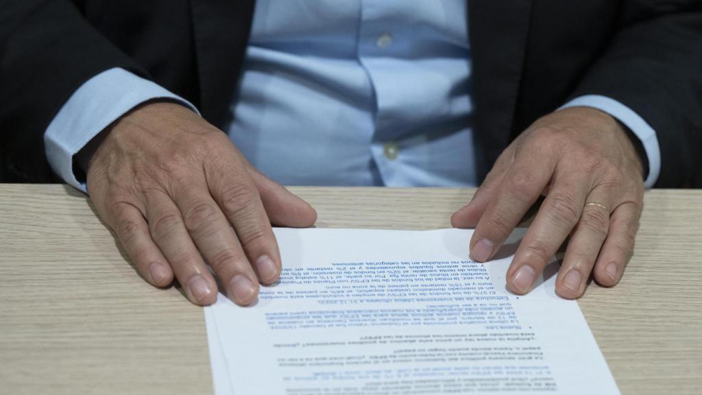 Ignacio Etxebarria durante la entrevista con Crónica Vasca / Araba Press