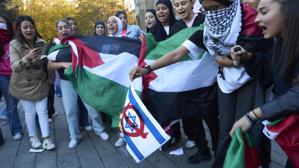 Protesta en favor de Palestina