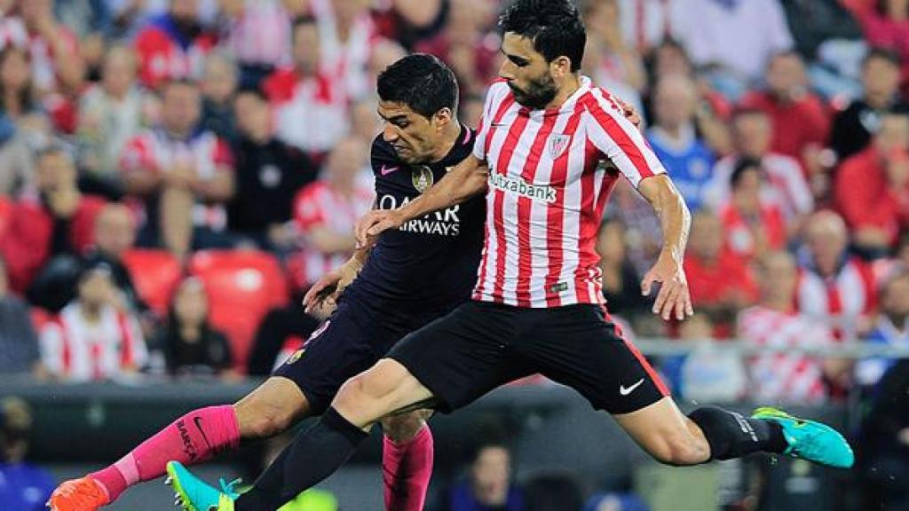 Bóveda, durante su etapa como jugador del Athletic.