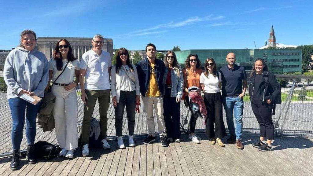 Participantes en la jornada de trabajo en la Biblioteca Nacional de Helsinki