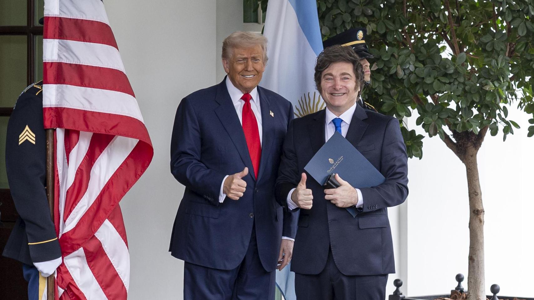 Trump y Milei en una foto de archivo a 14 de octubre de 2025