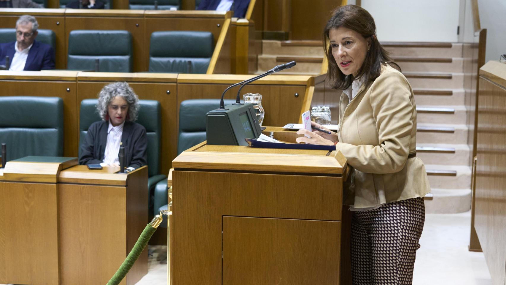 La portavoz del PP en el Parlamento vasco, Laura Garrido